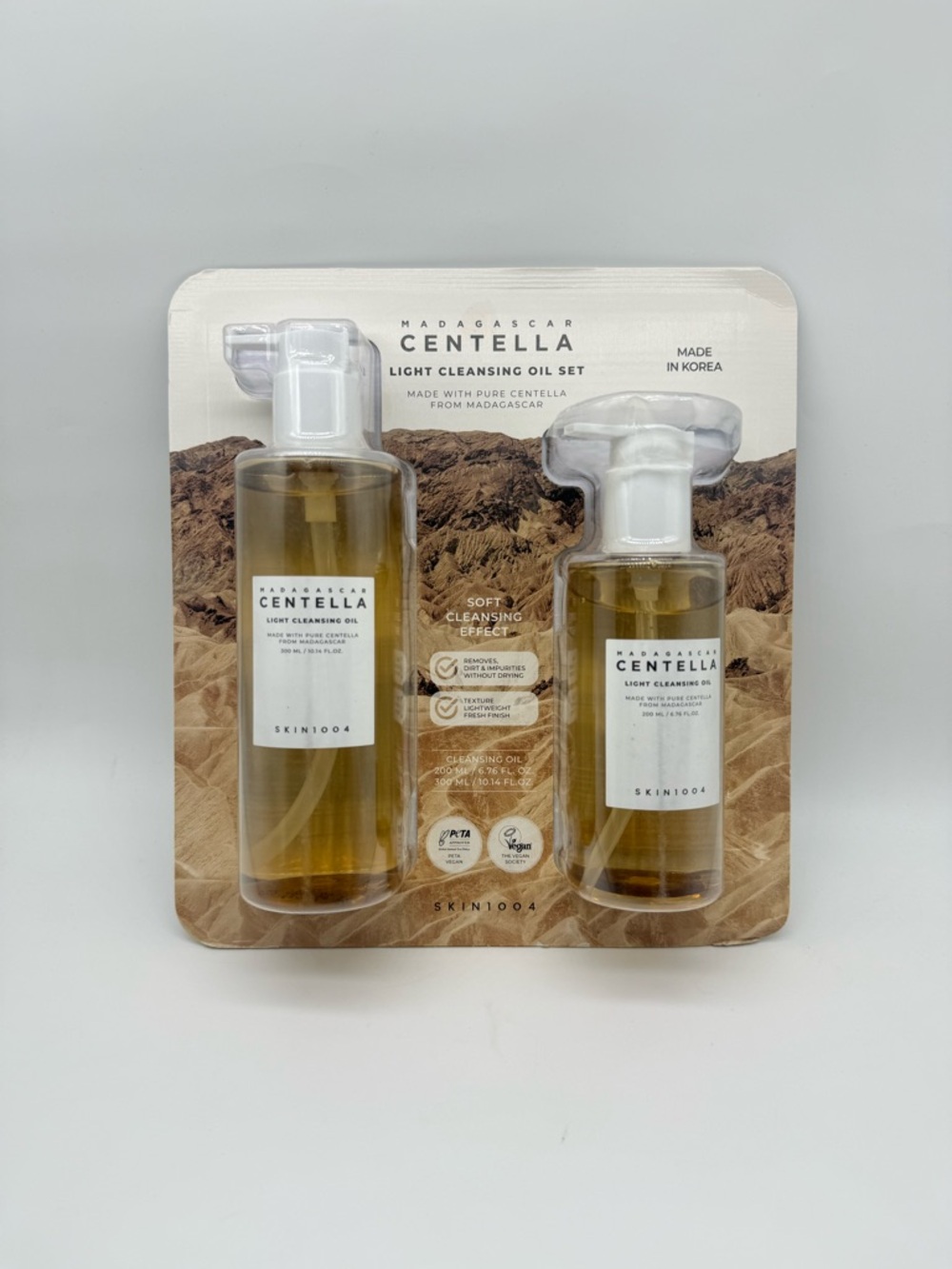 SKIN1004 Madagascar Centella Light Cleansing Oil Set - Clear Amber